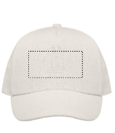 Naima baseball cap - hennep - 5 panelen - messing clip op verstelbare sluiting - Bedrukking