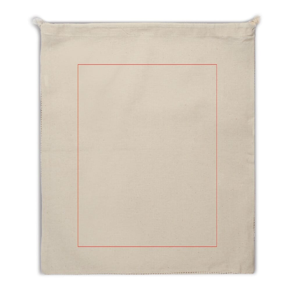 Groente en fruit zakje - katoen - 140 g/m² - 40 x 45 cm - Oeko-tex - ecru - 1 t/m 4 kleuren