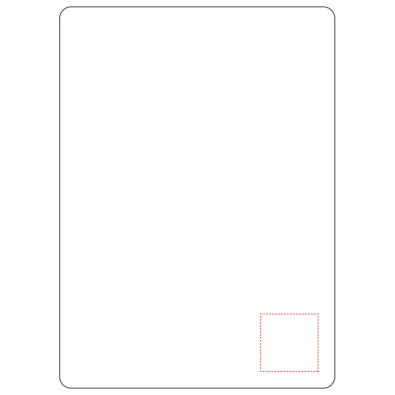 Fleecedeken - 200gr/m² - met banderol - Borduring