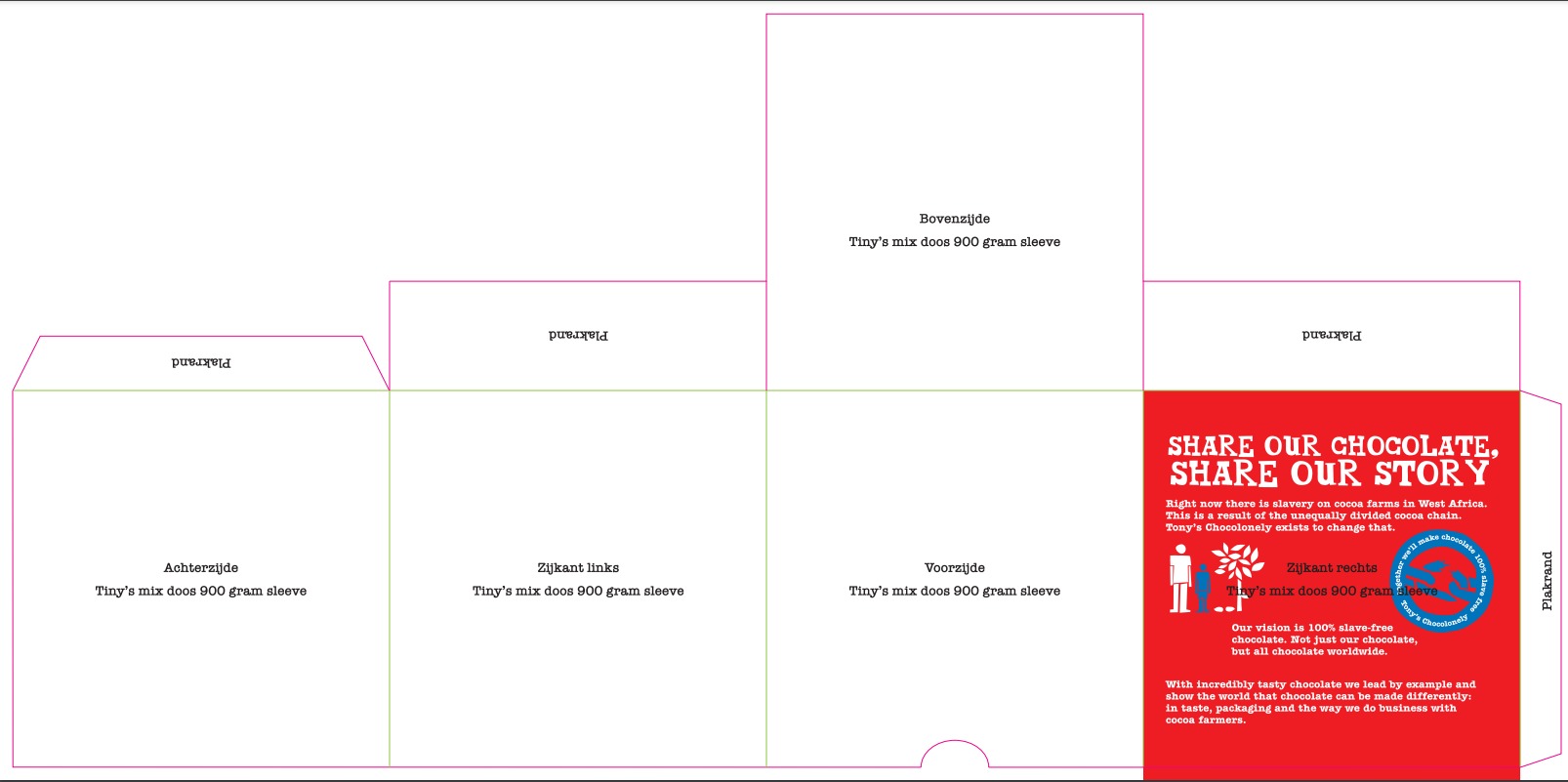 Tony's Chocolonely Tiny Tony's mix chocolade - 900 gram - diverse smaken - Bedrukking