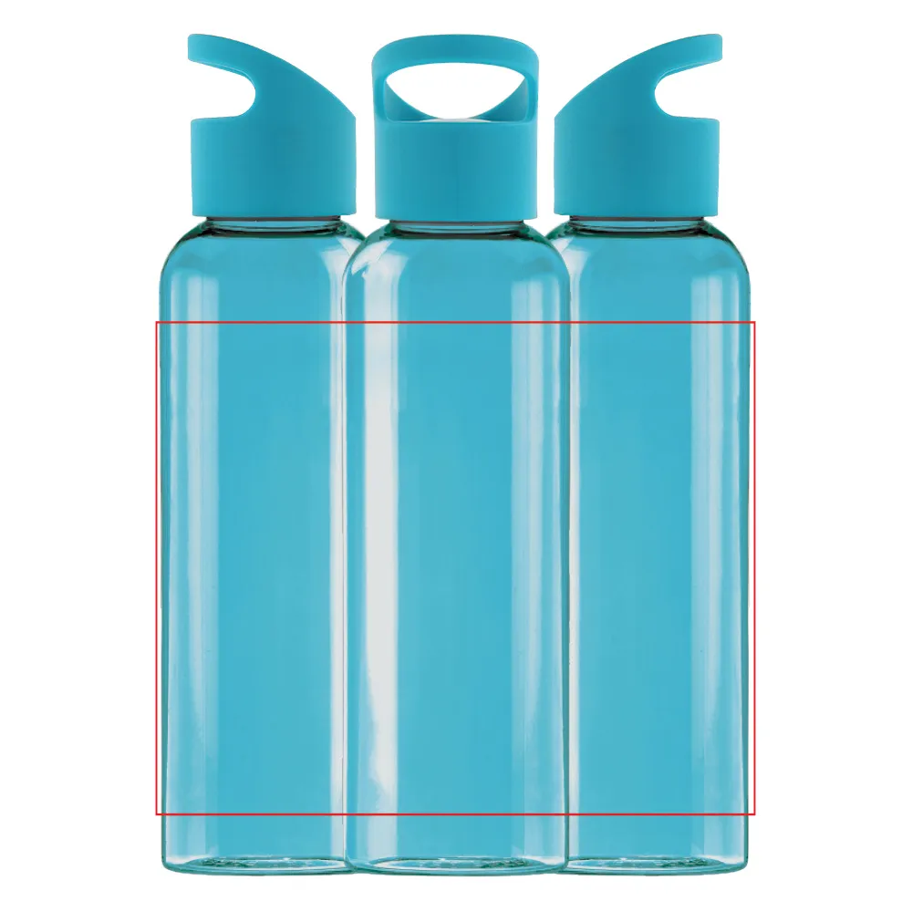 Loop waterfles 600ml - rPET - transparant gekleurd - Uv High gloss (1/5 kleuren) Loop waterfles 600ml - rPET - transparant gekleurd - Uv High gloss (1/5 kleuren)