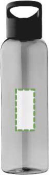 Lila drinkfles 500ml - rPET - transparant gekleurd - Standaard (1/5 kleuren)