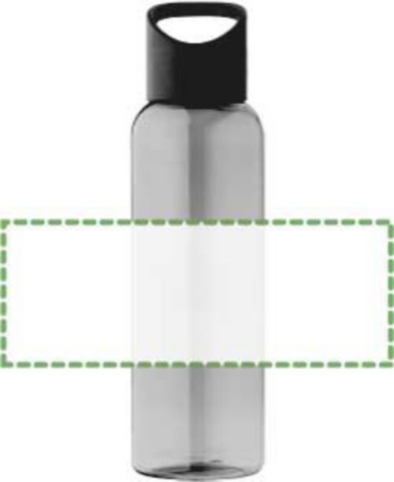 Lila drinkfles 500ml - rPET - transparant gekleurd - Rondom (zeefdruk 1 kleur)