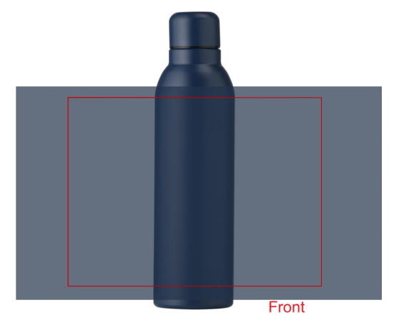 Helios Recycled Steel Bottle 470 ml thermosfles - Digitaal rondom