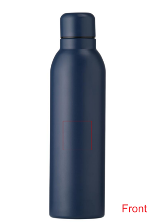 Helios Recycled Steel Bottle 470 ml thermosfles - Bedrukking 1 t/m 5 kleuren