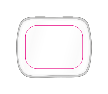 Pepermunt - 9 gram - scharnierblik klein - Bedrukking Pepermunt - 9 gram - scharnierblik klein - Bedrukking