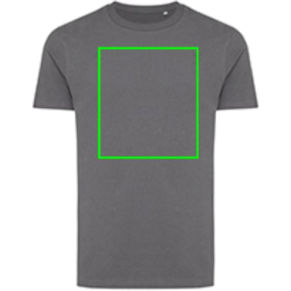 Iqoniq Bryce t-shirt - unisex - gerecycled katoen - 180 g/m2 - regular fit - Bedrukking voorzijde Iqoniq Bryce t-shirt - unisex - gerecycled katoen - 180 g/m2 - regular fit - Bedrukking voorzijde