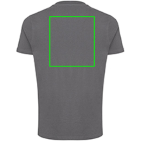 Iqoniq Bryce t-shirt - unisex - gerecycled katoen - 180 g/m2 - regular fit - Bedrukking achterzijde Iqoniq Bryce t-shirt - unisex - gerecycled katoen - 180 g/m2 - regular fit - Bedrukking achterzijde