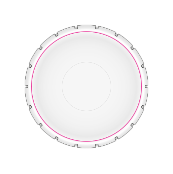 Pepermunt Ø 47 mm - 12 gram - pepermunt naar keuze - clic clac - Bedrukking