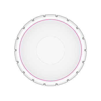 Pepermunt Ø 50 mm - 23 gram - pepermunt naar keuze - clic clac - Bedrukking