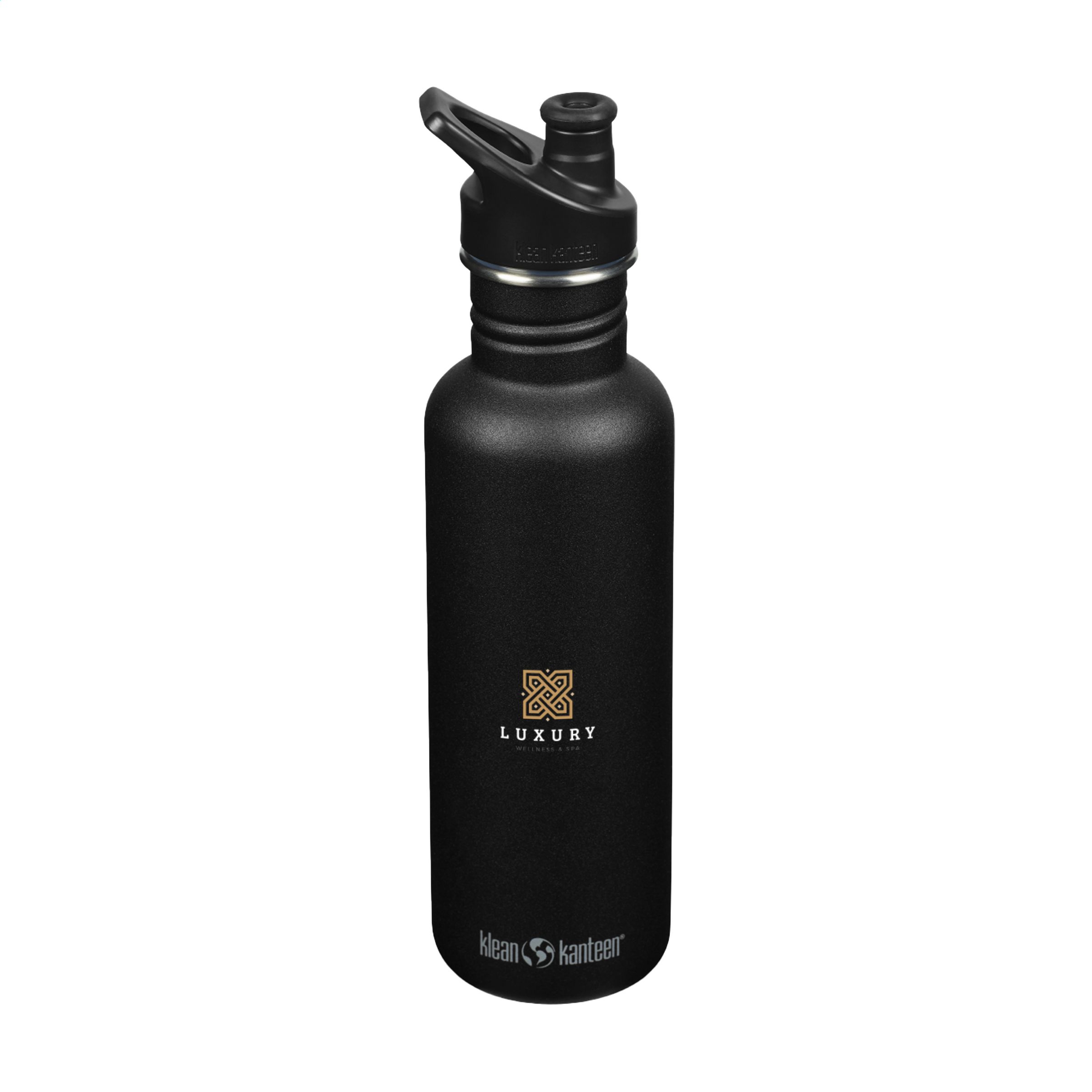 Klean Kanteen drinkfles 800 ml - gerecycled RVS - lekvrij - sportdop - Bedrukking