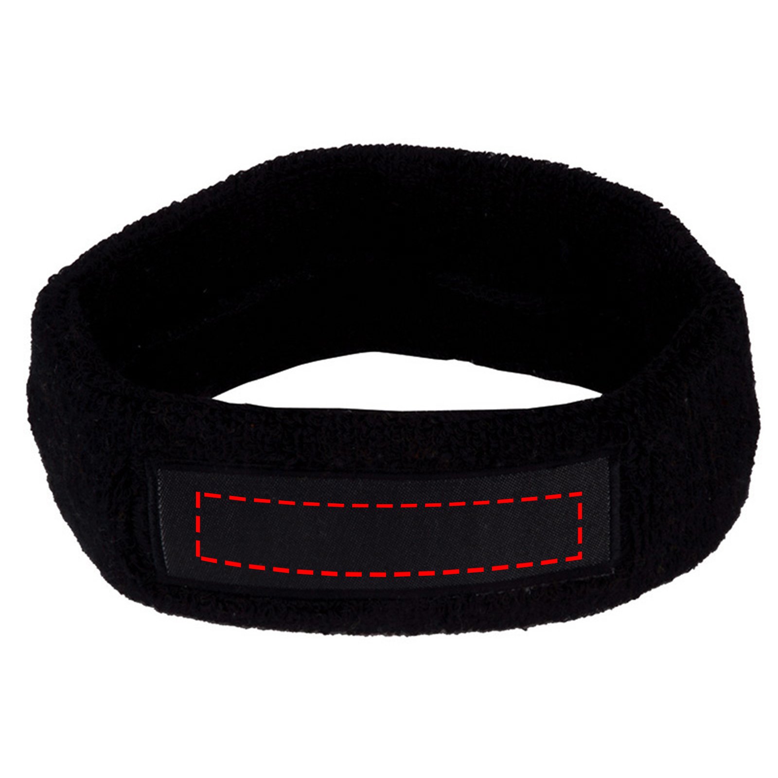 Hoofdband - katoen - 9 x 3 cm - met label - Bedrukking Hoofdband - katoen - 9 x 3 cm - met label - Bedrukking