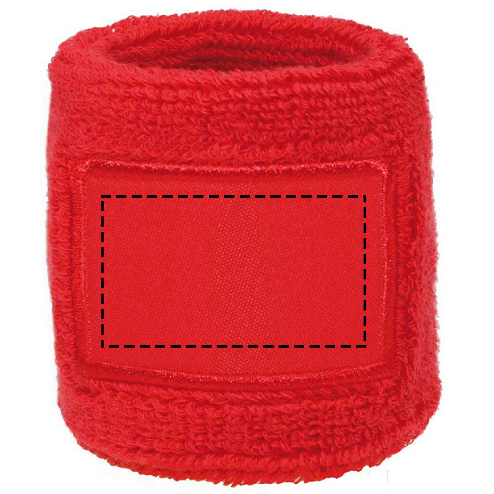 Zweetbandje - katoen - 8 x 6 cm - met label - Bedrukking Zweetbandje - katoen - 8 x 6 cm - met label - Bedrukking