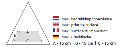 Falconetti® transparante paraplu - Ø 110 cm - handopening - windproof - Bedrukking