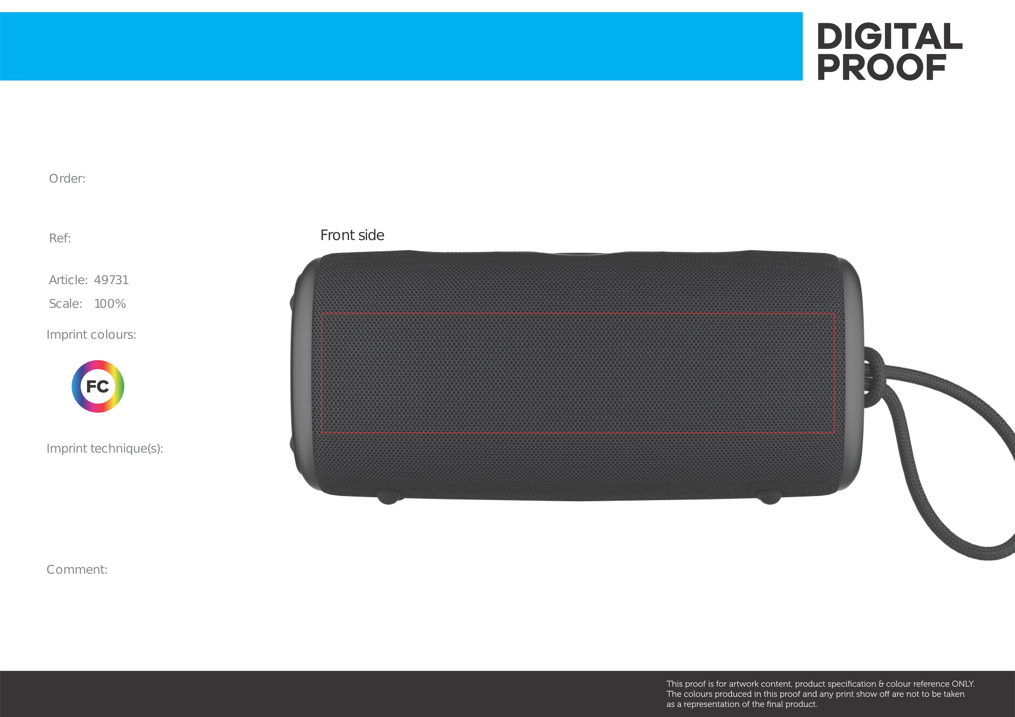 Fresh 'n Rebel Bold M2-Waterproof Bluetooth speaker - Bedrukking