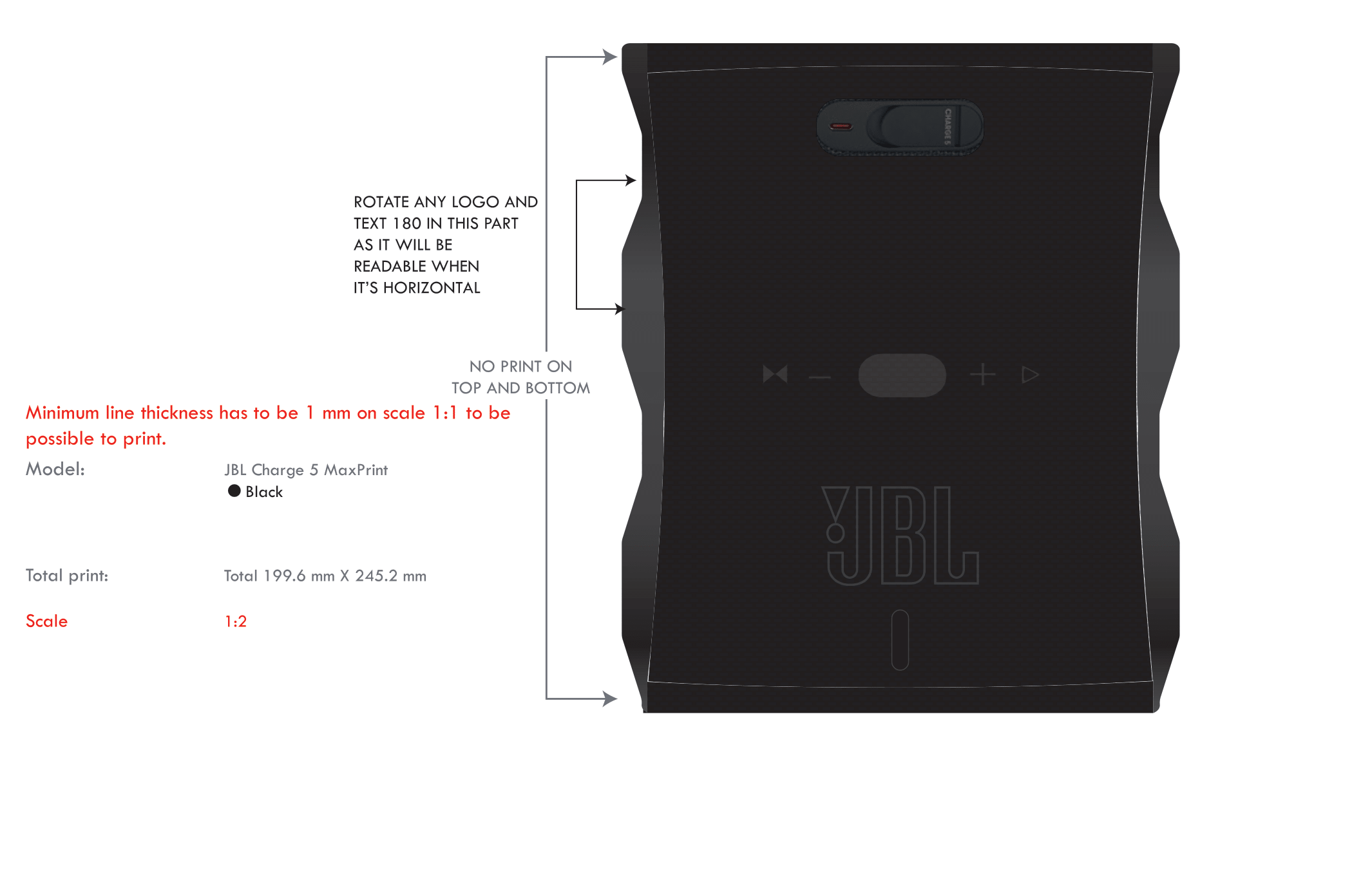 JBL Charge 5 - Full color max print