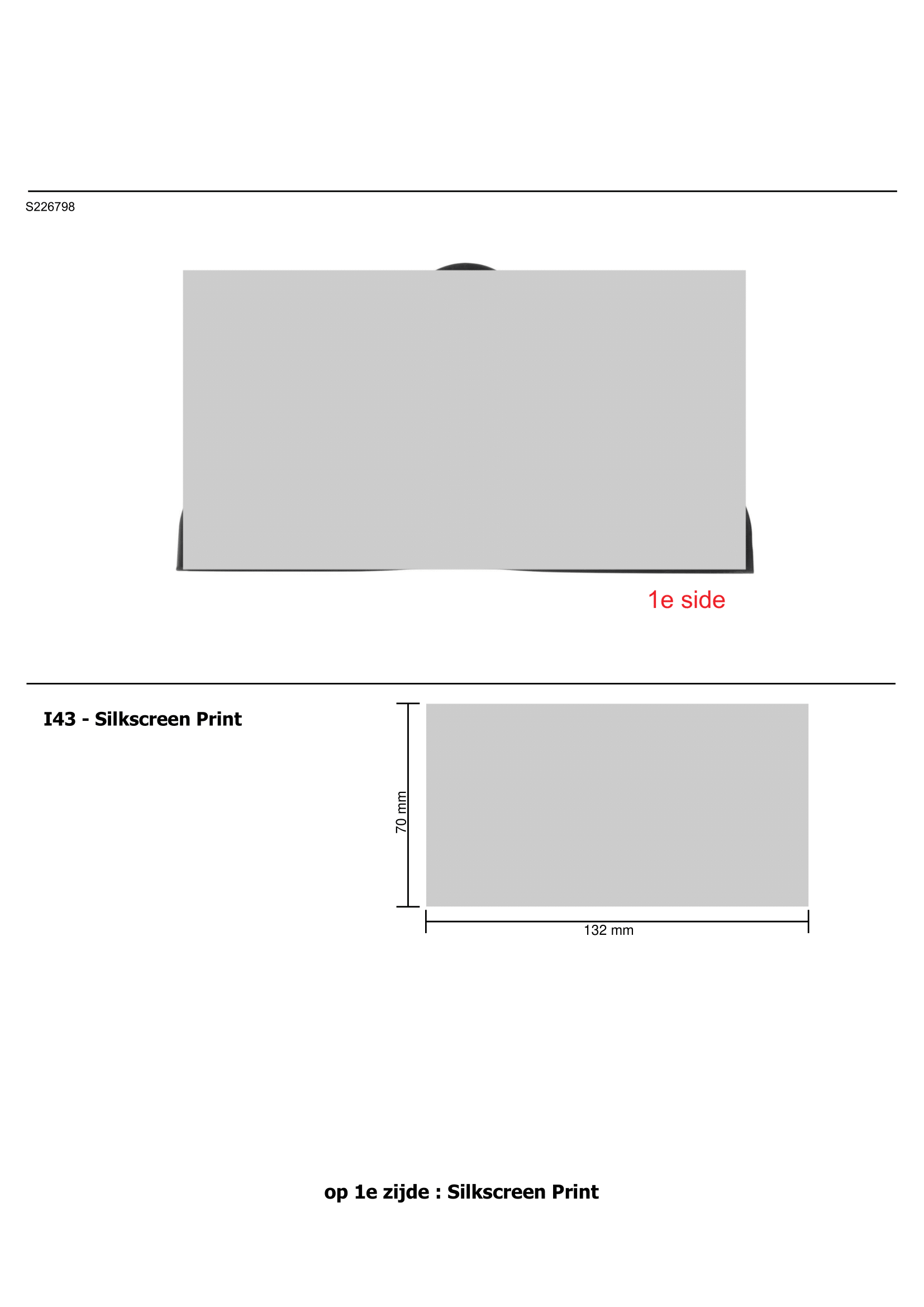 Gerecyclede bierviltjeshouder - Bedrukking