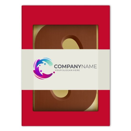 Chocoladeletter S Praline Wit 200gr - Bedrukking Chocoladeletter S Praline Wit 200gr - Bedrukking