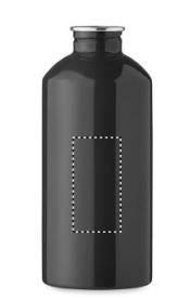 Moss drinkfles 500ml - gerecycled RVS - enkelwandig met karabijnhaak - 1 t/m 4 kleuren of gravering