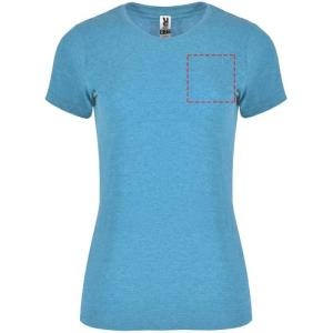 Roly Fox t-shirt - dames - polyester/katoen - 150 g/m2 - Borst