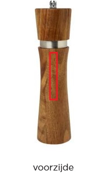 Flavo peper- of zoutmolen - bedrukking voorzijde