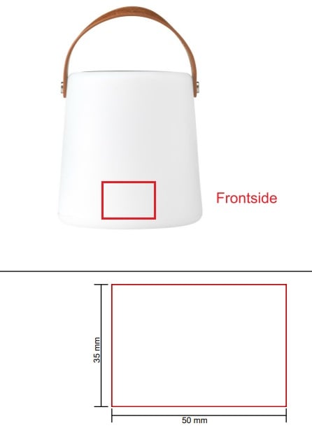 Wooosh Ziva Solar Lamp - Bedrukking voorzijde