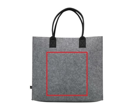 Argus big shopper 40 x 20 x 35 cm - rPET vilt - 28 L - Bedrukking