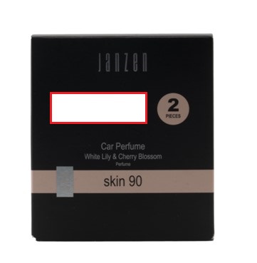 Janzen Car Perfume autoparfum - skin 90 - 2 stuks in geschenkdoos - Sticker op doos