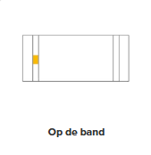 Rechthoekige tissuebox met 50 tissues - Bedrukking