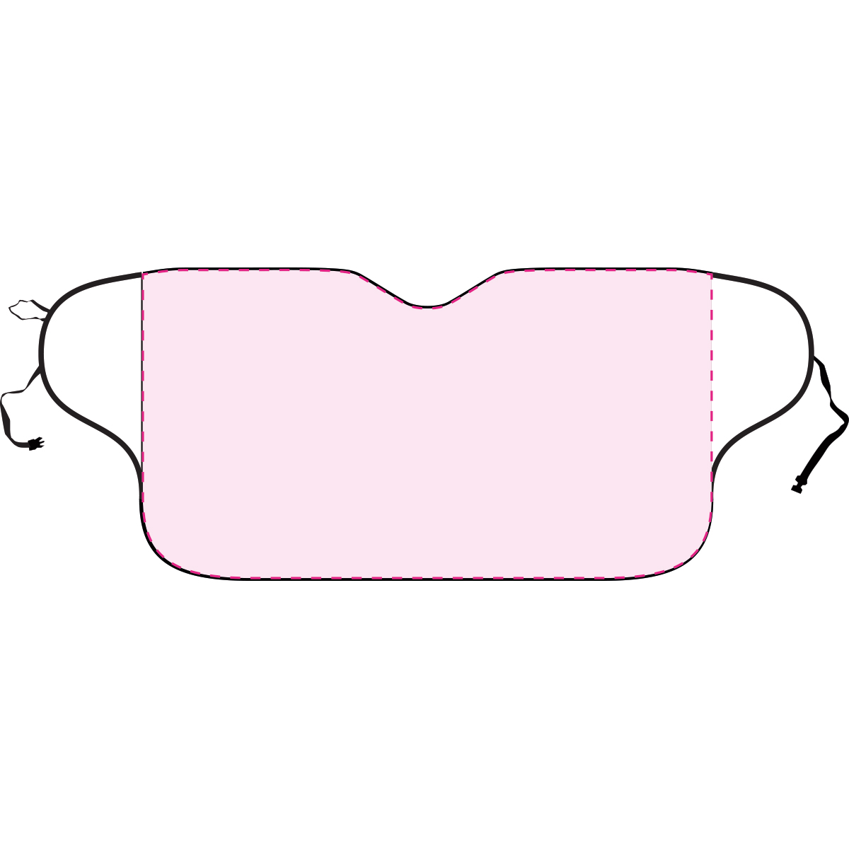 Anti-vries scherm - aluminium noppenfolie - 175x70 cm - Bedrukking