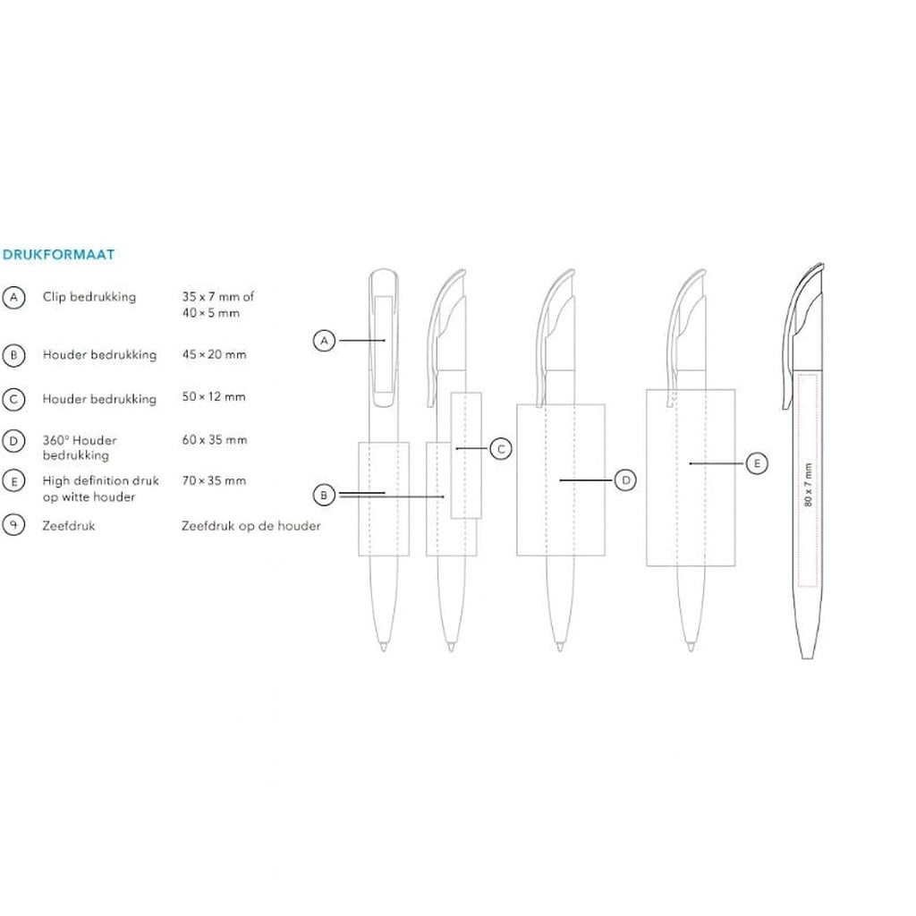 Senator Challenger balpen - kunststof - zwarte, blauwe inkt - polished - Bedrukkingsopties