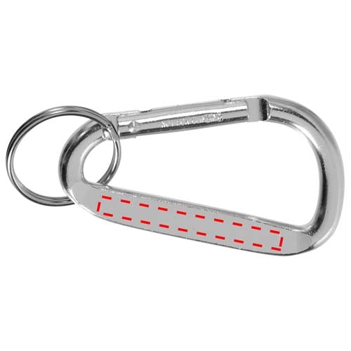 Timor sleutelhanger - aluminium - 6 cm - met karabijnhaak - Gravering