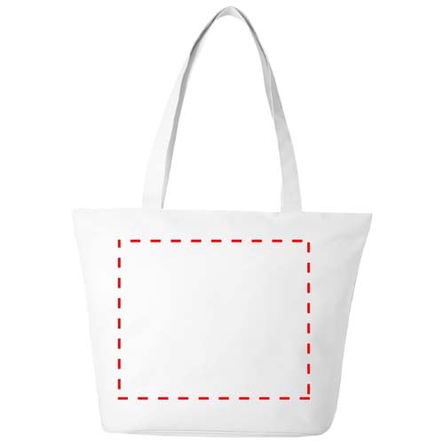 Panama strand-/boodschappentas 47 x 17 x 36 cm - polyester - 20 L - Voorzijde 1 t/m 4 kleuren