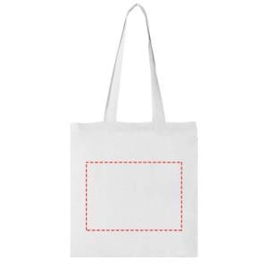 Carolina draagtas - katoen - 100g/m² - 38 x 42 cm - Oeko-tex - lange hengsels - Full color (bij kleine opdruk is dit max 100cm2, oftewel 100 x 100 mm binnen dit vlak)