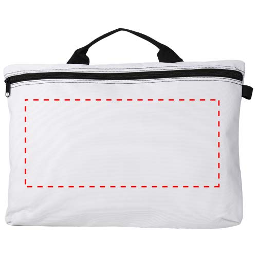 Orlando documententas - A4 - polyester - 600D - ritssluiting - draaghengsel - Achterzijde