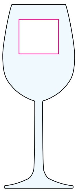 Bouquet wijnglas 290ml - Bedrukking