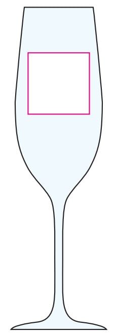 Esprit champagneglas 210ml - Bedrukking Esprit champagneglas 210ml - Bedrukking