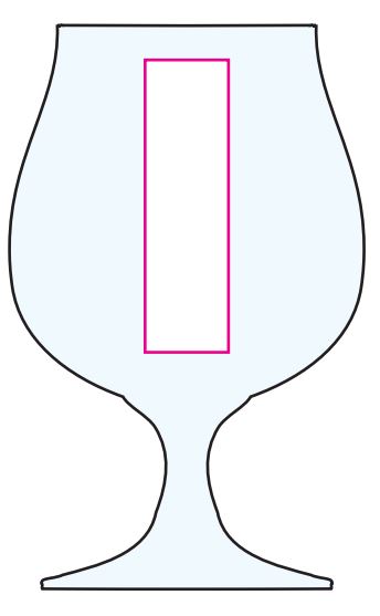 Breughel bierglas 380ml - Bedrukking