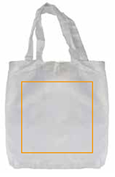 Miley draagtas - polyester - 190T - 40 x 28 x 9,5 cm - karabijnhaak - opvouwbaar - Achterzijde