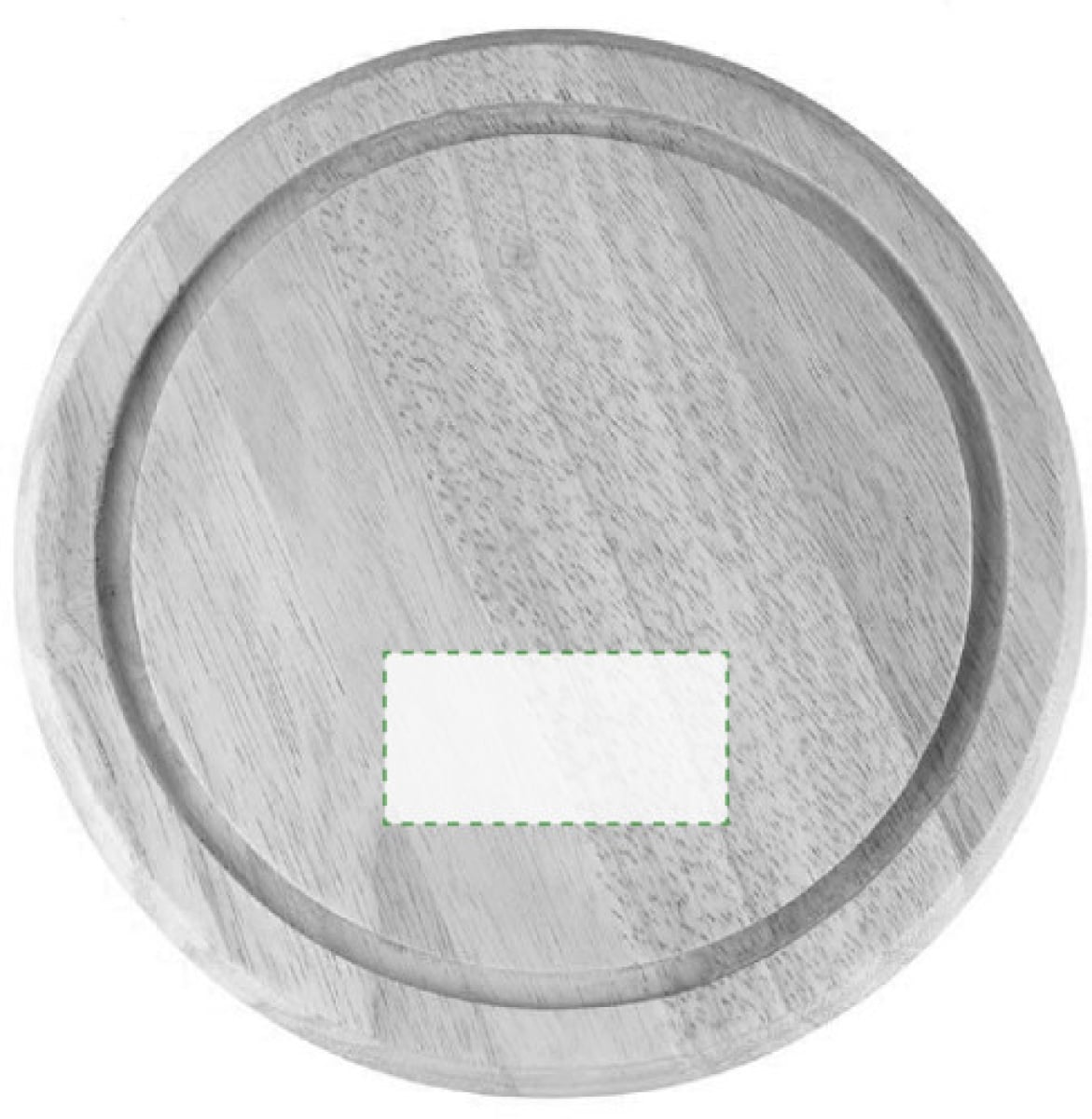 Kaasplankset Ø 18,5 cm - grenen hout - 4-delig - Gravering