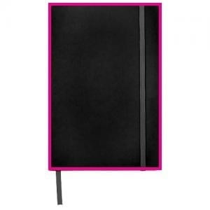 Eva notitieboek - A5 - PU - 96 vellen - gelinieerd - elastieksluiting en lint - Full color