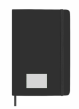 Eva notitieboek - A5 - PU - 96 vellen - gelinieerd - elastieksluiting en lint - Bedrukking 1 kleur