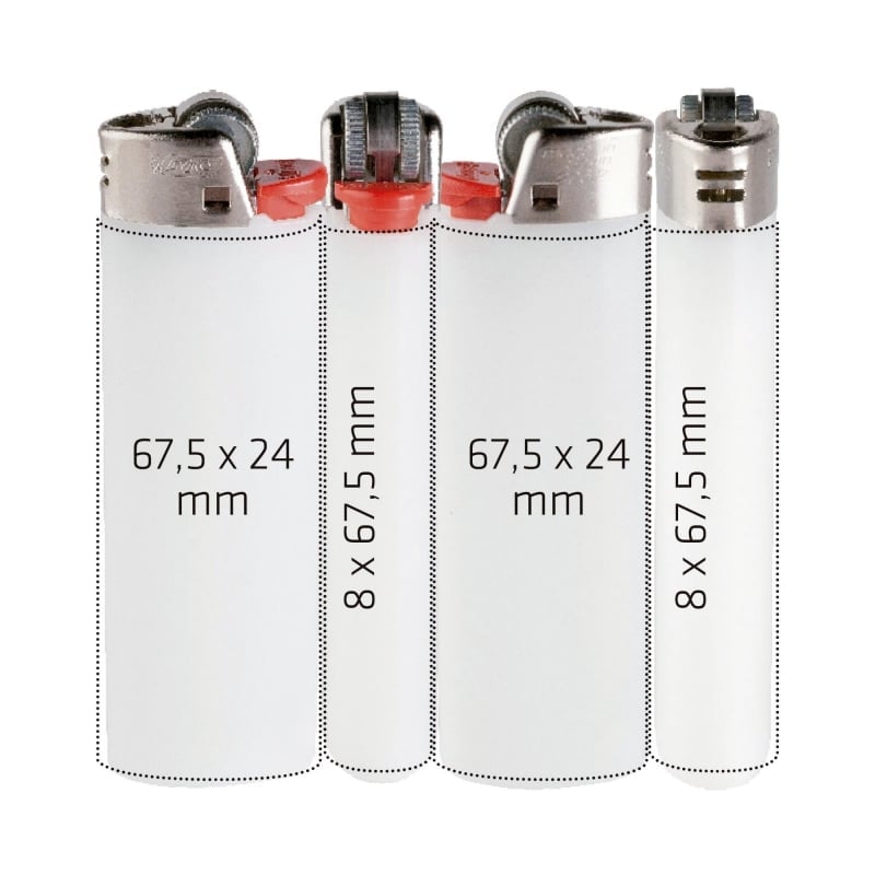 BIC® J26 gasaansteker - wegwerp - Full color label rondom