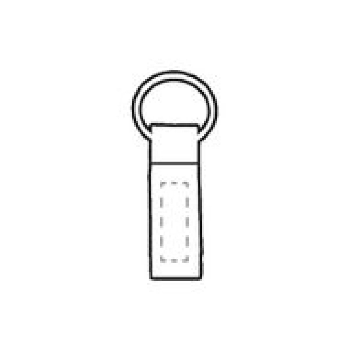 Palmer sleutelhanger - metaal - 8.5 cm - zwart PU lederlook - op voorzijde