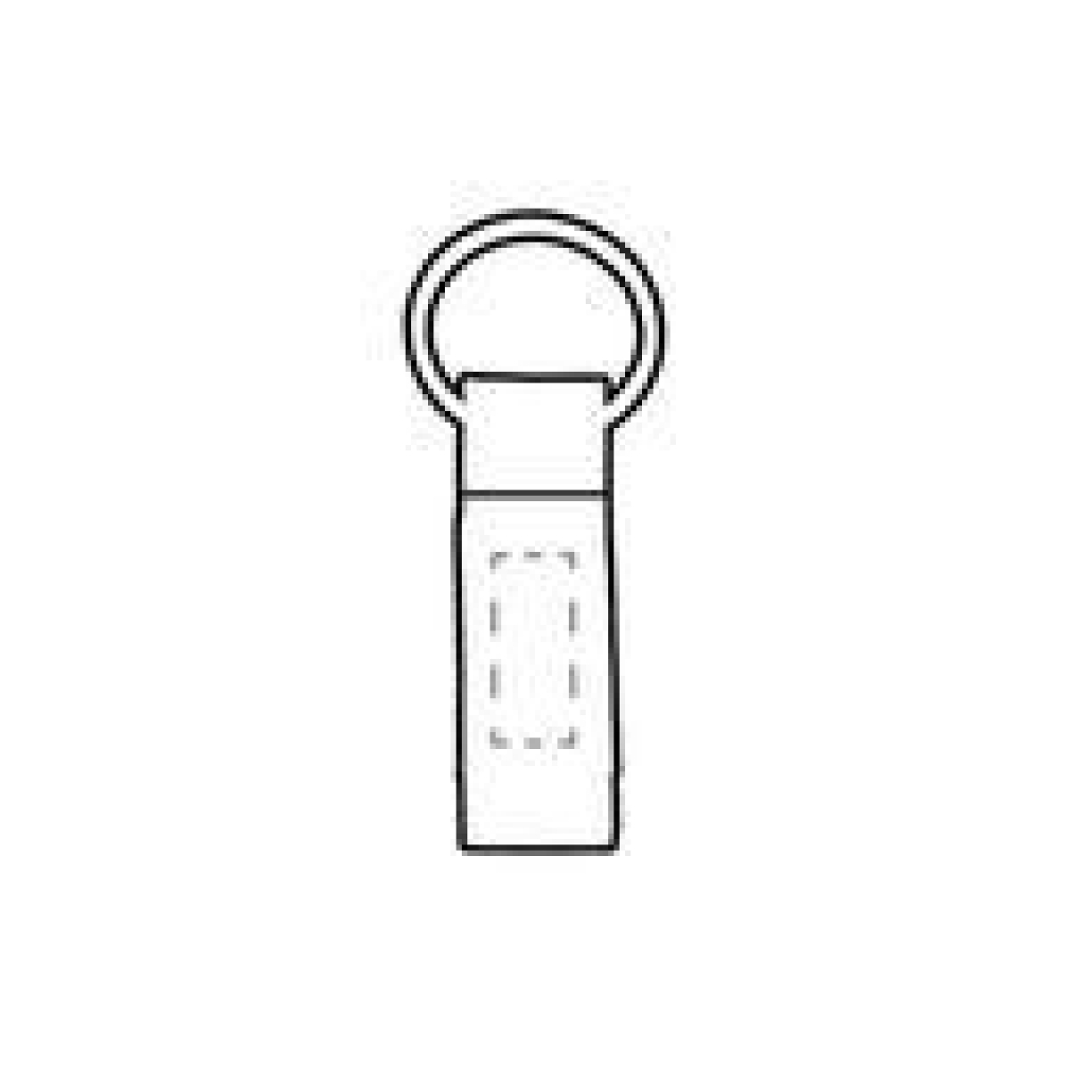 Palmer sleutelhanger - metaal - 8.5 cm - zwart PU lederlook - op achterzijde