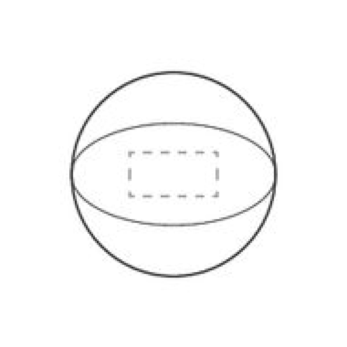 Beachball - Ø 27 cm - PVC - opblaasbaar - op 1 segment