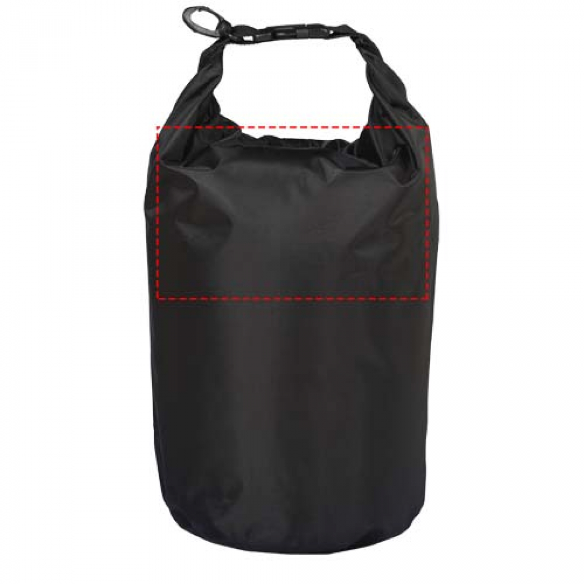The Survivor outdoor tas - 5L - polyester - 190T - waterdicht - kunststof gespsluiting - voorzijde