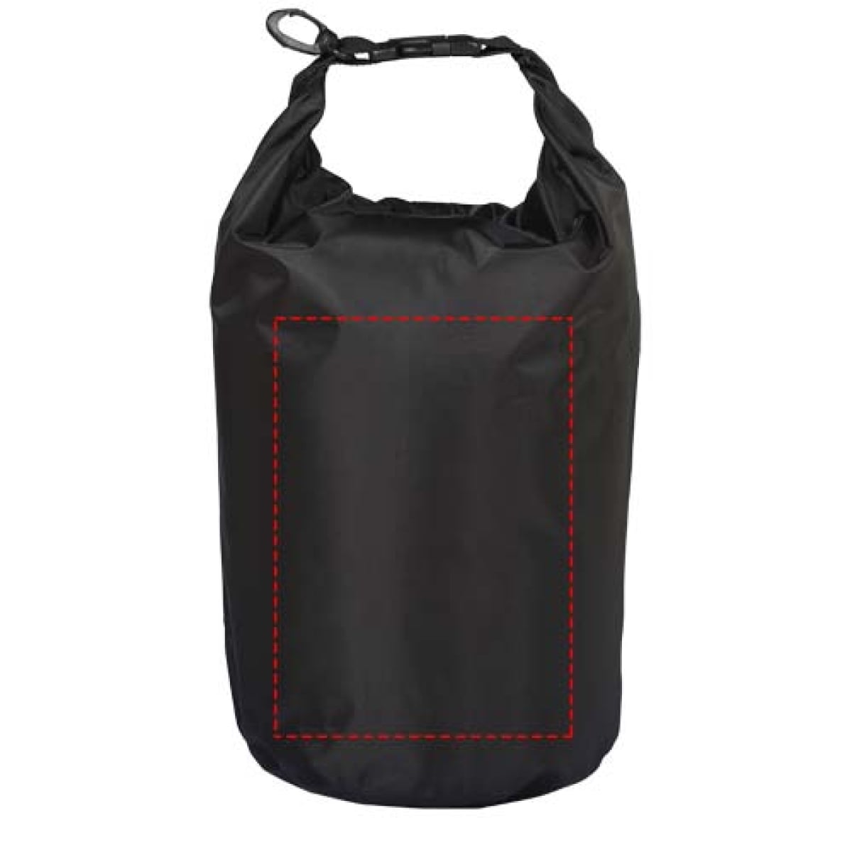 Camper waterdichte tas - 10L - polyester - 190T - kunststof gespsluiting - voorzijde