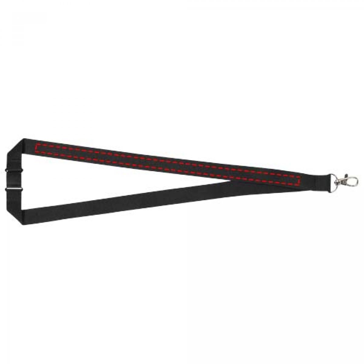 Lago lanyard - polyester - 20 mm - veiligheidssluiting - karabijnhaak - linker band