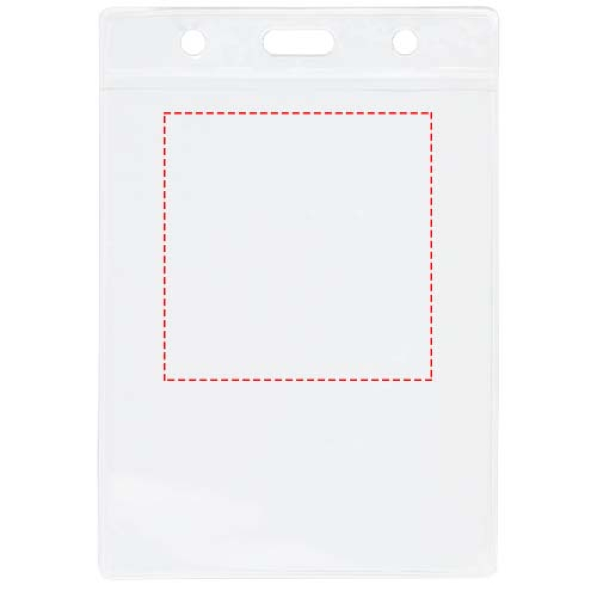 Badgehouder - 12.5 x 8.5 - PVC - transparant - voorzijde